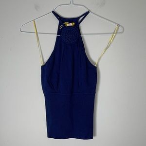 New Catherine Malandrino Blue Sweater Tank Small